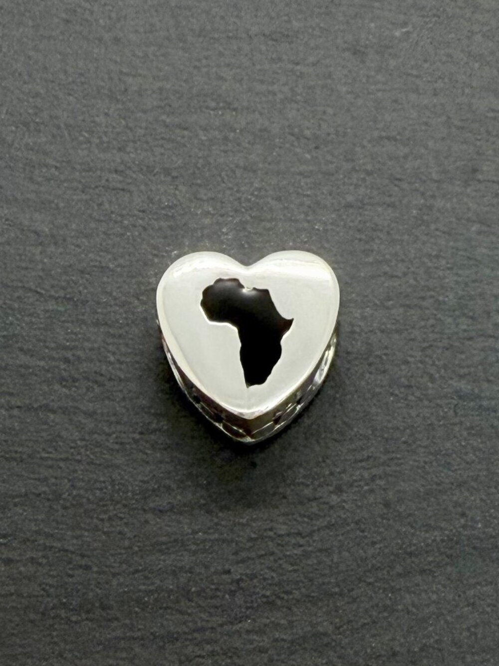 Pandora South Africa Map Heart Charm Sterling Silver Jewelry